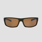 All In Motion Men's Rubberized Wrap Sport Sunglasses With Polarized Lenses - All In