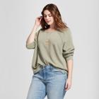 Women's Plus Size Crew Sweatshirt - Universal Thread Olive (green)