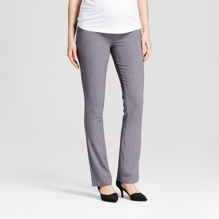 Maternity Crossover Panel Bootcut Trouser - Isabel Maternity By Ingrid & Isabel Heather Gray