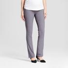 Maternity Crossover Panel Bootcut Trouser - Isabel Maternity By Ingrid & Isabel Heather Gray