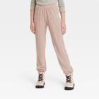 Girls' Rib-knit Jogger Pants - Art Class Pink