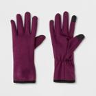 Women's Jersey Velour Gloves - C9 Champion Purple Gray, Black