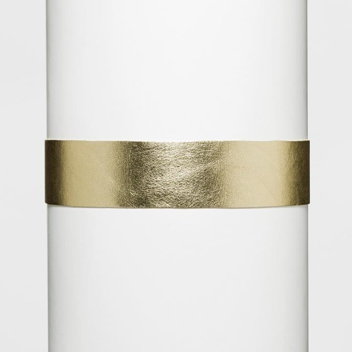 Target Faux Leather Choker Necklace - Gold 3/4, Bright Gold