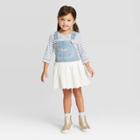 Oshkosh B'gosh Toddler Girls' Eyelet Dress - Blue/white 12m, Toddler Girl's, Blue White