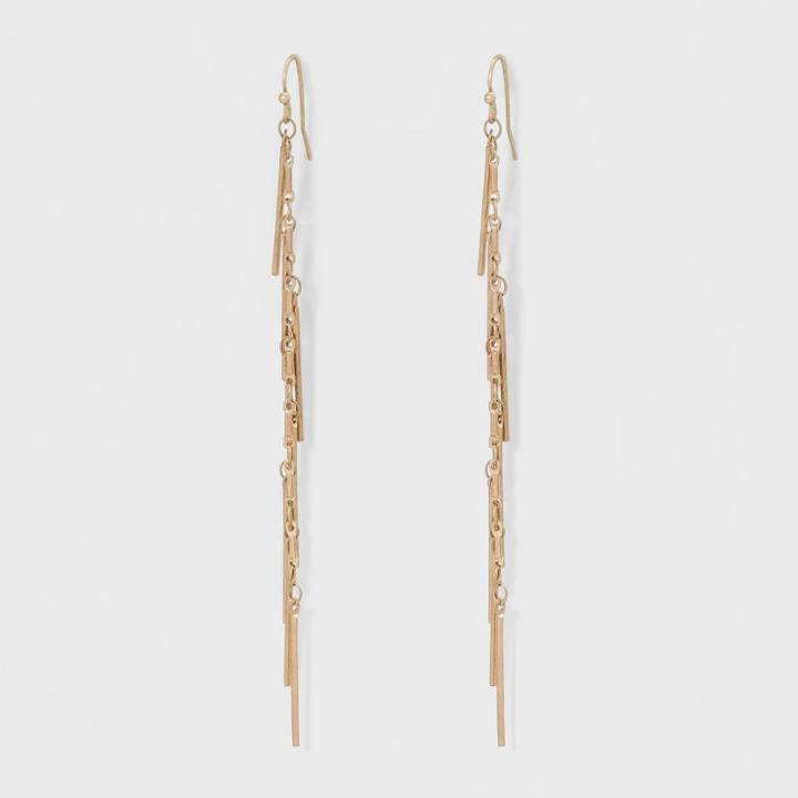 Linear Stick Chain Drop Earrings - Universal Thread
