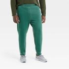 Men's Big & Tall Premium Washed Fleece Sweatpants - All In Motion Green