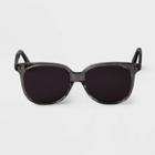 Women's Acetate Round Sunglasses - A New Day Gray