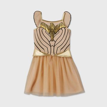Girls' Wonder Woman Cosplay Dress - Gold