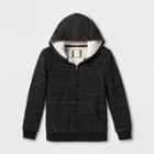 Boys' Sherpa Lined Full-zip Hoodie - Cat & Jack Gray