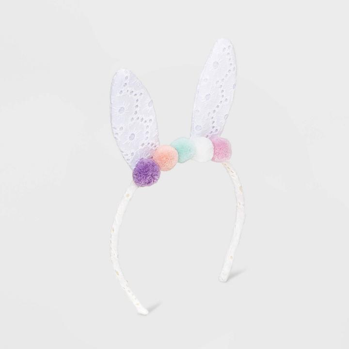 Toddler Girls' Bunny Headband - Cat & Jack White