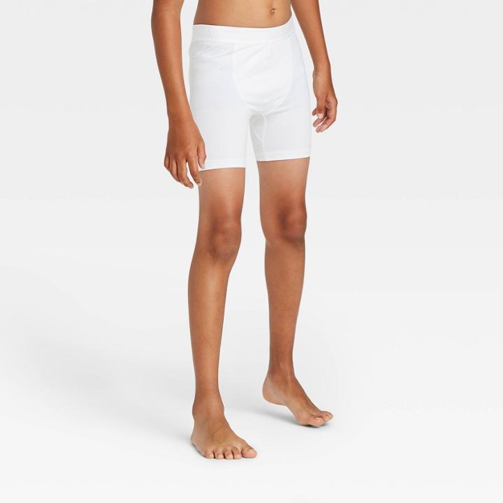 Boys' Fitted Performance Shorts - All In Motion True White