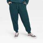 Women's Plus Size Cozy Jogger Pants - Universal Thread Teal