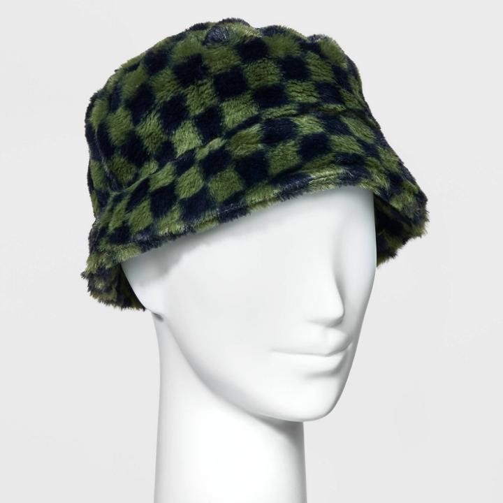 Women's Fuzzy Bucket Hat - Wild Fable Tan/white
