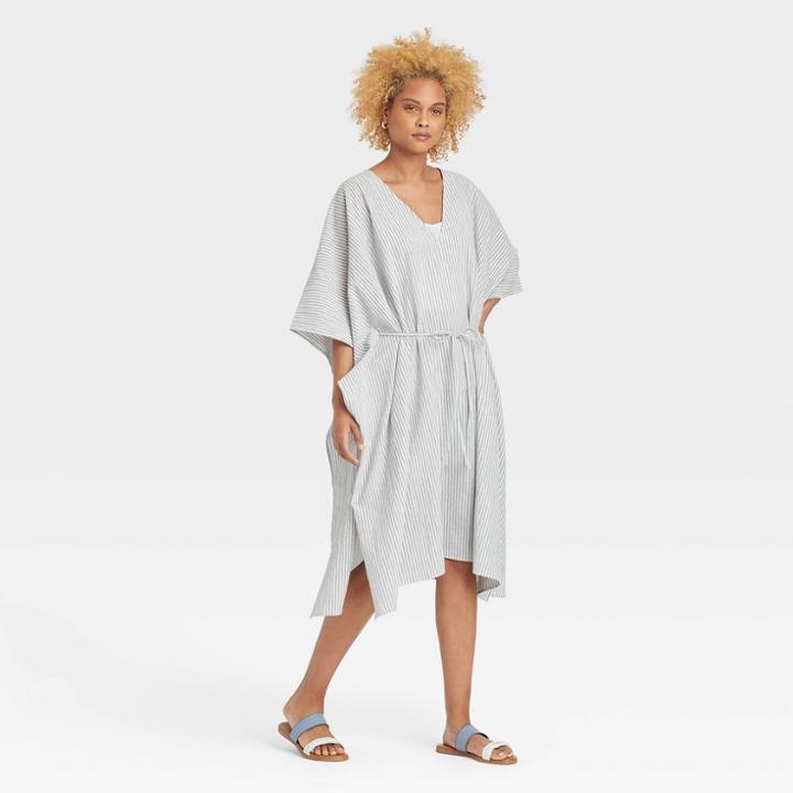 Women's Stripe Tunic - Universal Thread Blue