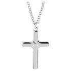 West Coast Jewelry Stainless Steel Cross Necklace, Girl's,