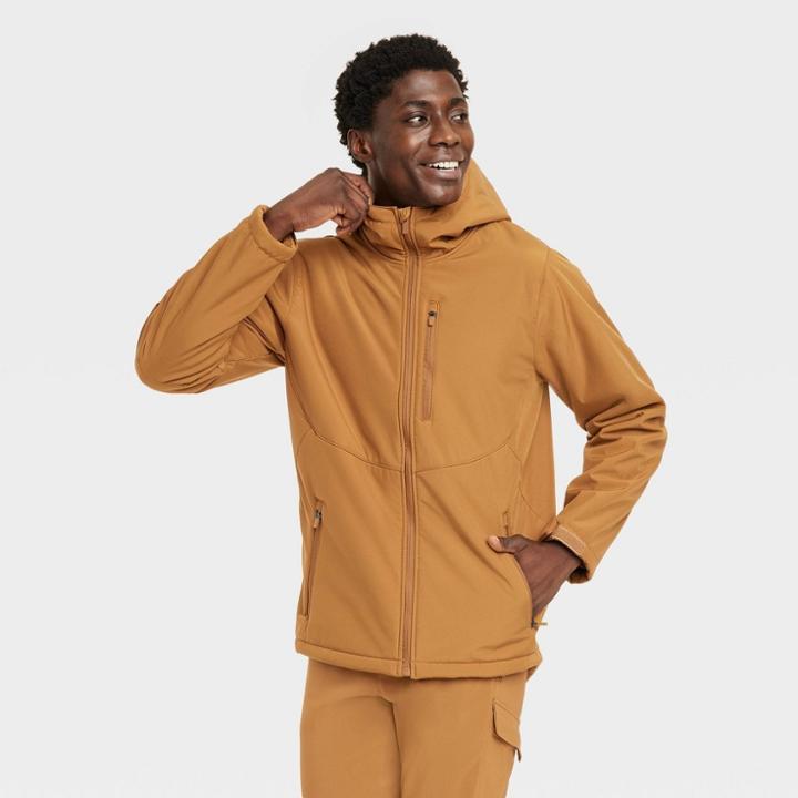 Men's Softshell Sherpa Jacket - All In Motion Butterscotch