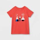 Girls' Flip Sequin Science Short Sleeve T-shirt - Cat & Jack Coral