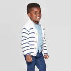 Oshkosh B'gosh Toddler Boys' Striped Cardigan Sweater - Cream 2t, Boy's, White