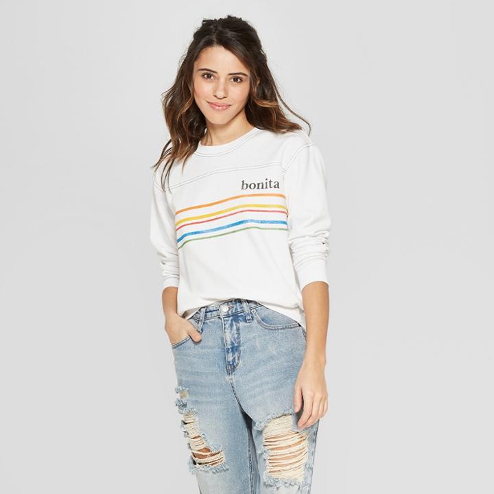 Freeze Women's Bonita Graphic Sweatshirt (juniors') - White