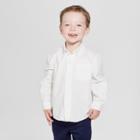 Toddler Boys' Long Sleeve Uniform Oxford Button-down Shirt - Cat & Jack White 3t, Boy's, Blue