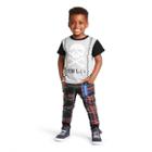 Petitetoddler Boys' Skull Graphic Short Sleeve Crewneck T-shirt - Harajuku Mini For Target Gray/black 3t, Men's, Gray Black