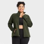 Women's Plus Size Zip-front Jacket - All In Motion Olive Green