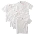 Hanes Toddler Boys' 5 Pack Crew T-shirt - White