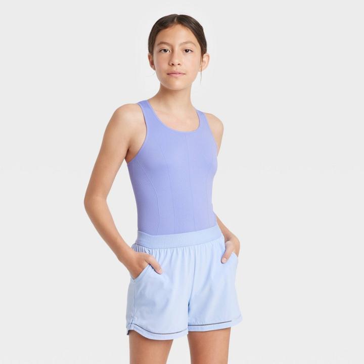 Girls' Seamless Leotard - All In Motion Light Purple