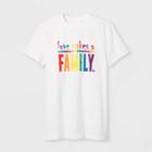Target Pride Adult Short Sleeve Gender Inclusive Love Makes A Family T-shirt - True White