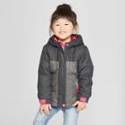 Toddler Girls' Solid 3-in-1 Jacket - Cat & Jack Gray