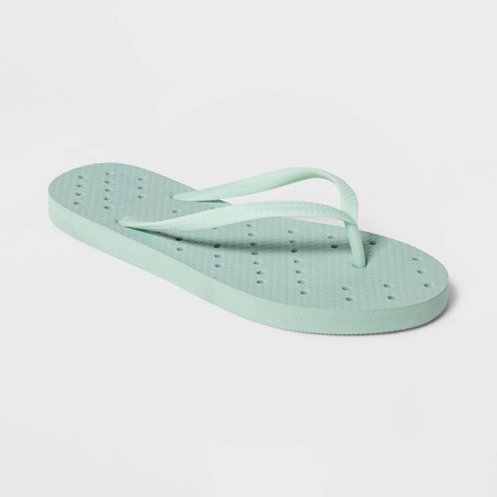 S Shower Flip Flop Sandals Mint - Room Essentials , Green