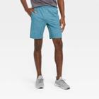 Men's Big & Tall Soft Stretch Shorts - All In Motion Teal Xxxl, Blue