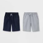 Boys' Pull-on Woven Shorts - Cat & Jack Navy/gray