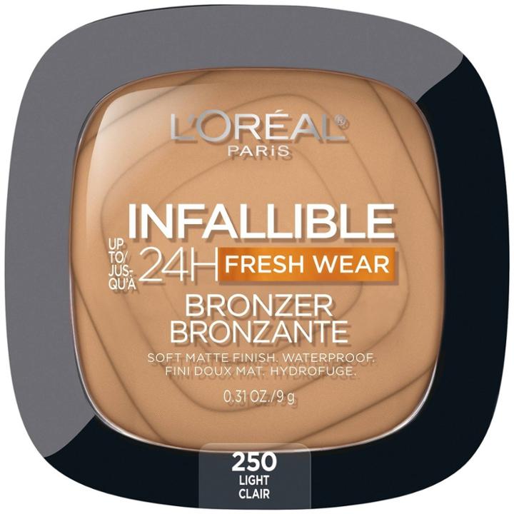 L'oreal Paris Infallible Up To 24hr Fresh Wear Soft Matte Bronzer - 250