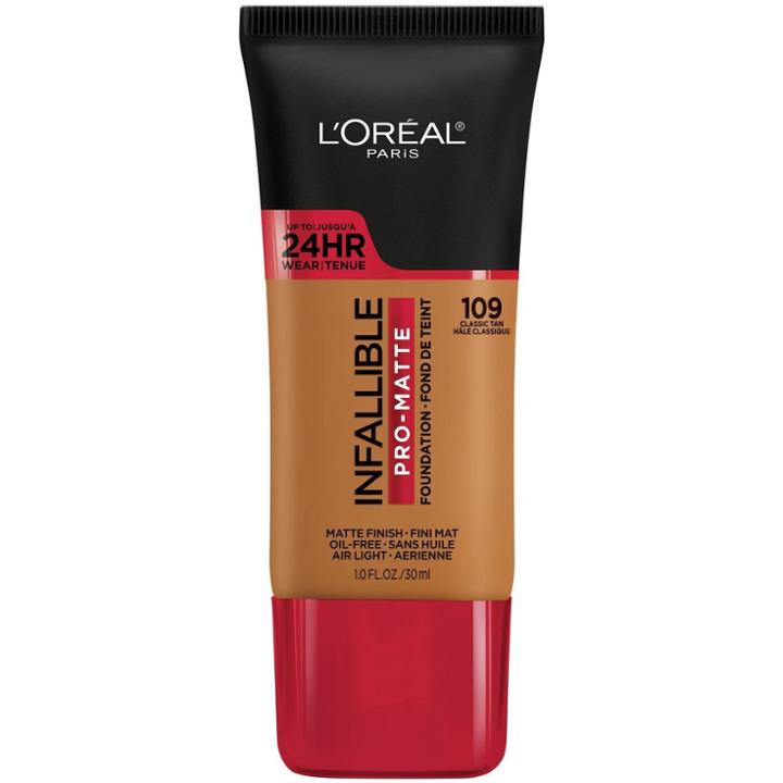 L'oreal Paris Infallible Pro-matte Foundation Normal/oily Skin - 109 Classic Tan