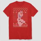 Men's Disney Frozen Olaf Celebrating Dance Short Sleeve Graphic T-shirt - Red S, Men's,