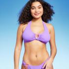 Women's Heart Detail Bralette Bikini Top - Wild Fable Purple D/dd Cup