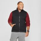 Men's Big & Tall Sweater Fleece Vest - Goodfellow & Co Black