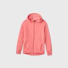 All In Motion Girls' Fleece Full Zip Hoodie Sweatshirt - All In