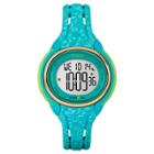 Women's Timex Ironman Sleek 50 Lap Digital Floral Watch - Blue Tw5m03100jt, Turquoise