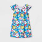 Toddler Girls' Flower Nightgown - Cat & Jack Blue