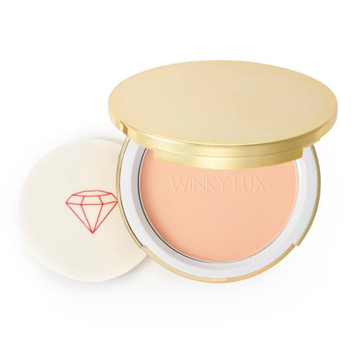 Winky Lux Diamond Infused Powder Foundation - Medium