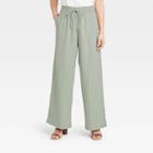 Women's Mid-rise Relaxed Fit Pants - A New Day Green