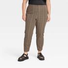 Women's Plus Size High-rise Slim Fit Bi-stretch Ankle Pants - A New Day Brown
