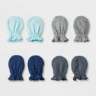 Baby Boys' 4pk Little Peanut Mittens - Cloud Island Blue 0-12m, Boy's, Size: