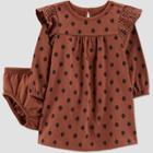 Baby Girls' Dot Dress - Just One You Made By Carter's Brown