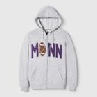 Adult Minn Pigskin Hooded Sweatshirt - Awake Heather Gray Xl, Adult Unisex