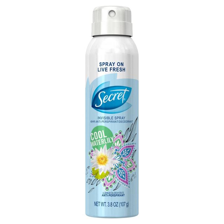 Women's Secret Waterlily Invisible Spray Antiperspirant And Deodorant