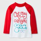 Baby Boys' 'oh Say Can You Sea' Rash Guard - Cat & Jack Red