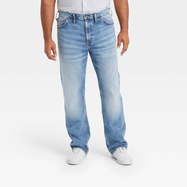 Men's Tall Straight Fit Jeans - Goodfellow & Co Indigo Blue